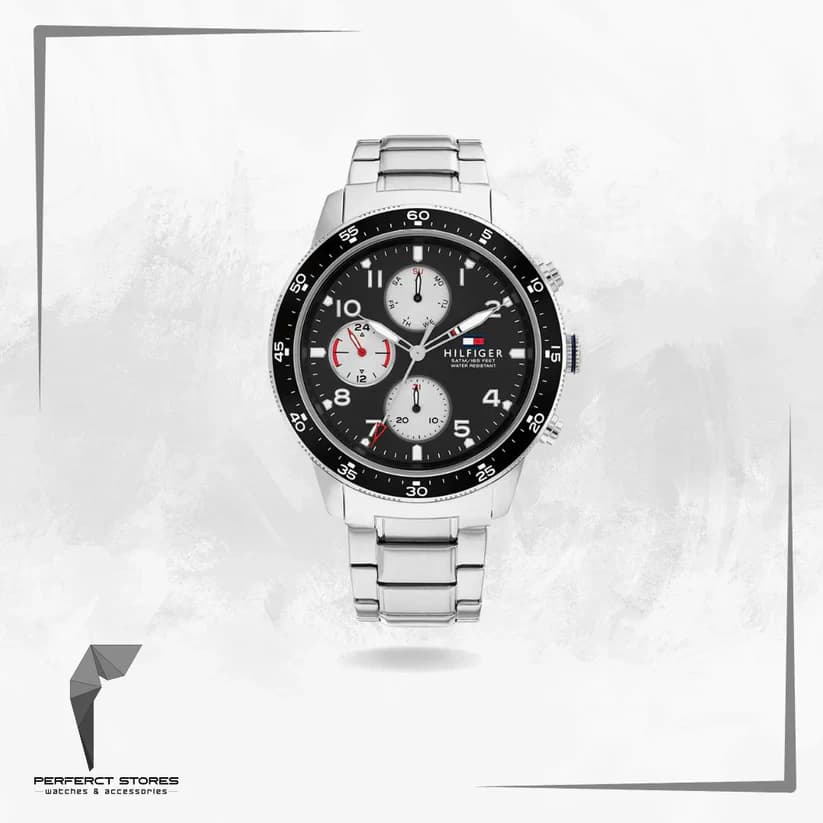 TOMMY HILFIGER Men's Jimmy Black Dial Watch - 1791950 - original
