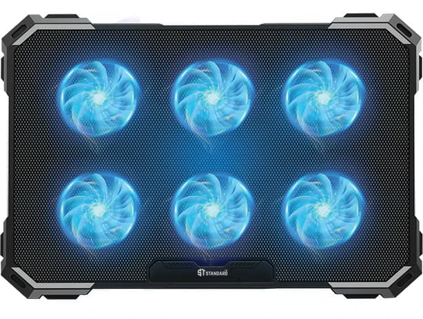 ICE06N Laptop Cooler 6-Fan Cooling Stand with LED USB