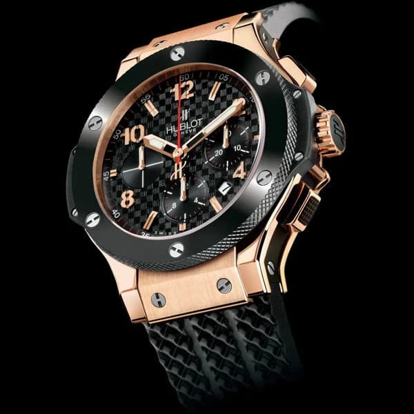 Hublot Watch Big Bang Black Rubber Strap 44mm - Master Copy