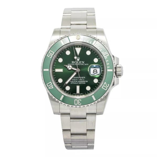 Rolex Submariner Oyster Green Hulk Stainless Watch - Master Copy