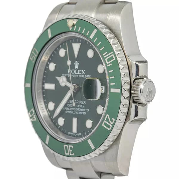 Rolex Submariner Oyster Green Hulk Stainless Watch - Master Copy