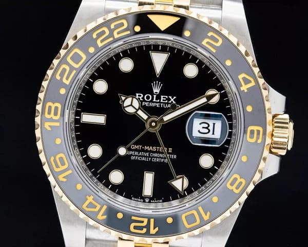 Rolex GMT Master Yellow Gold Jubilee Black Dial 2024 - Master Copy