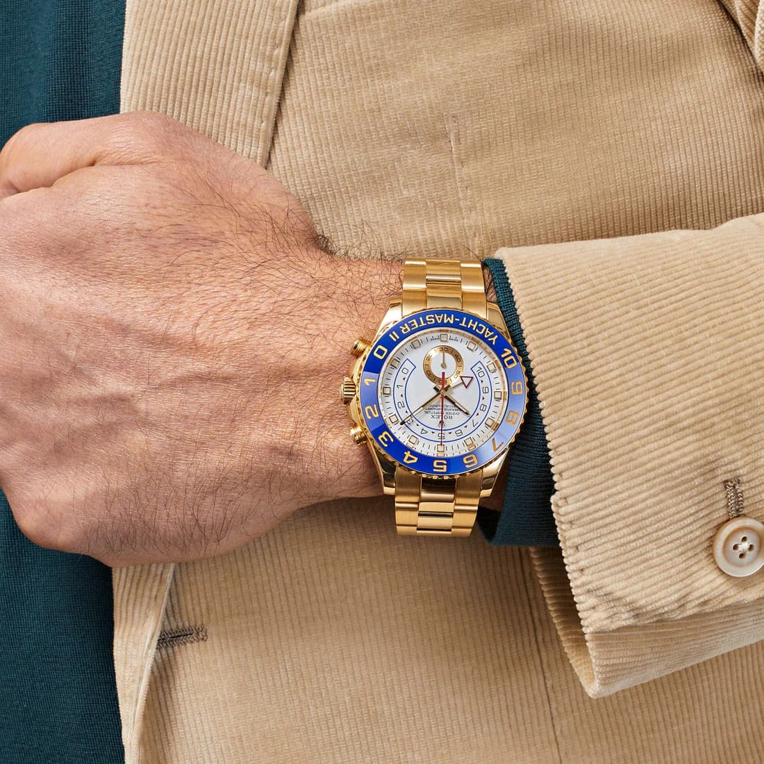 Rolex Yacht-Master II Yellow Gold White Dial - Master Copy