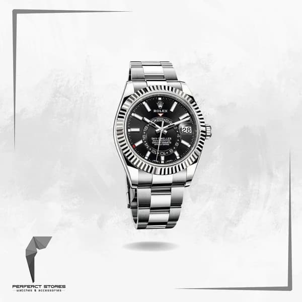 Rolex Sky-Dweller Stainless Steel Black Dial - Master Copy