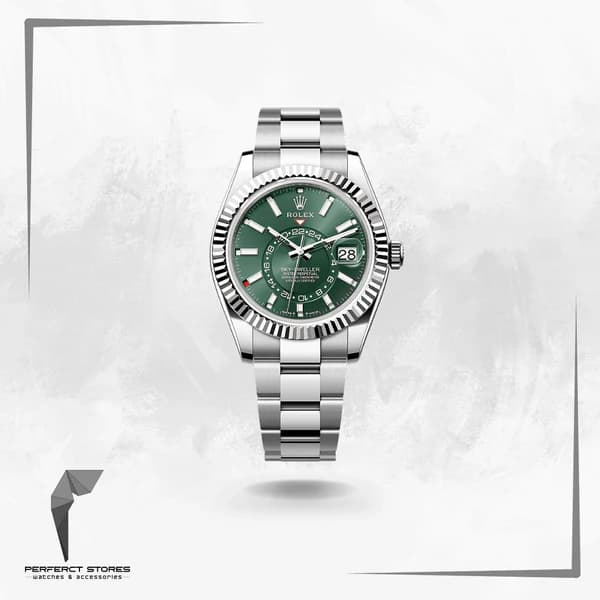 Rolex Sky-Dweller Stainless Steel Green Dial - Master Copy