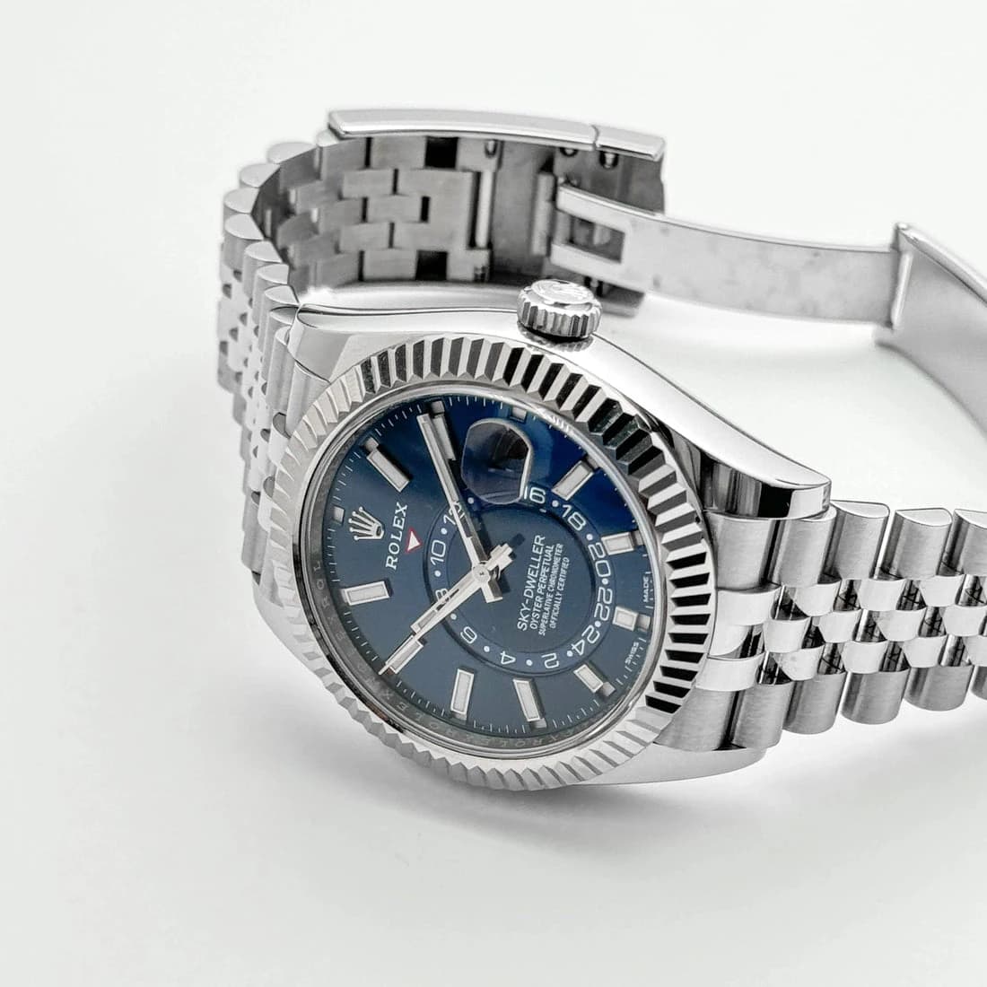 Rolex Sky-Dweller Stainless Steel Blue Dial Jubilee - Master Copy