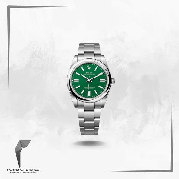 Rolex Oyster Perpetual Stainless Steel Green Dial - Master Copy