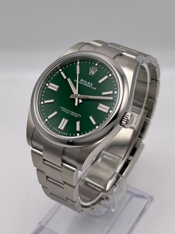 Rolex Oyster Perpetual Stainless Steel Green Dial - Master Copy