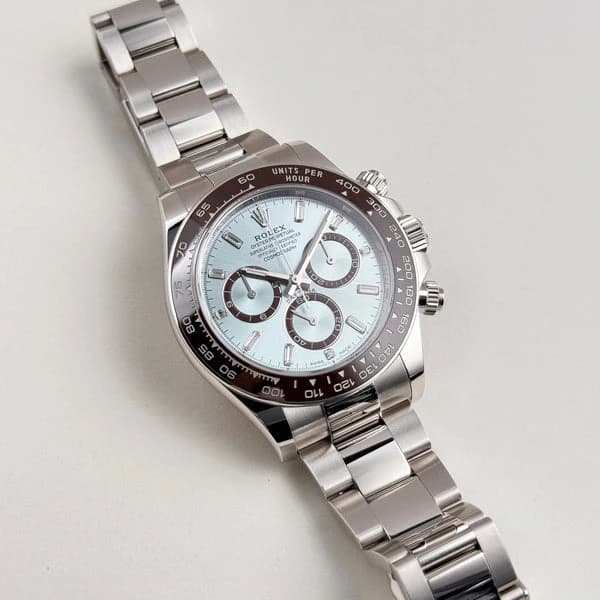 Rolex Daytona Ice Blue Baguette Dial (2024) - Master Copy