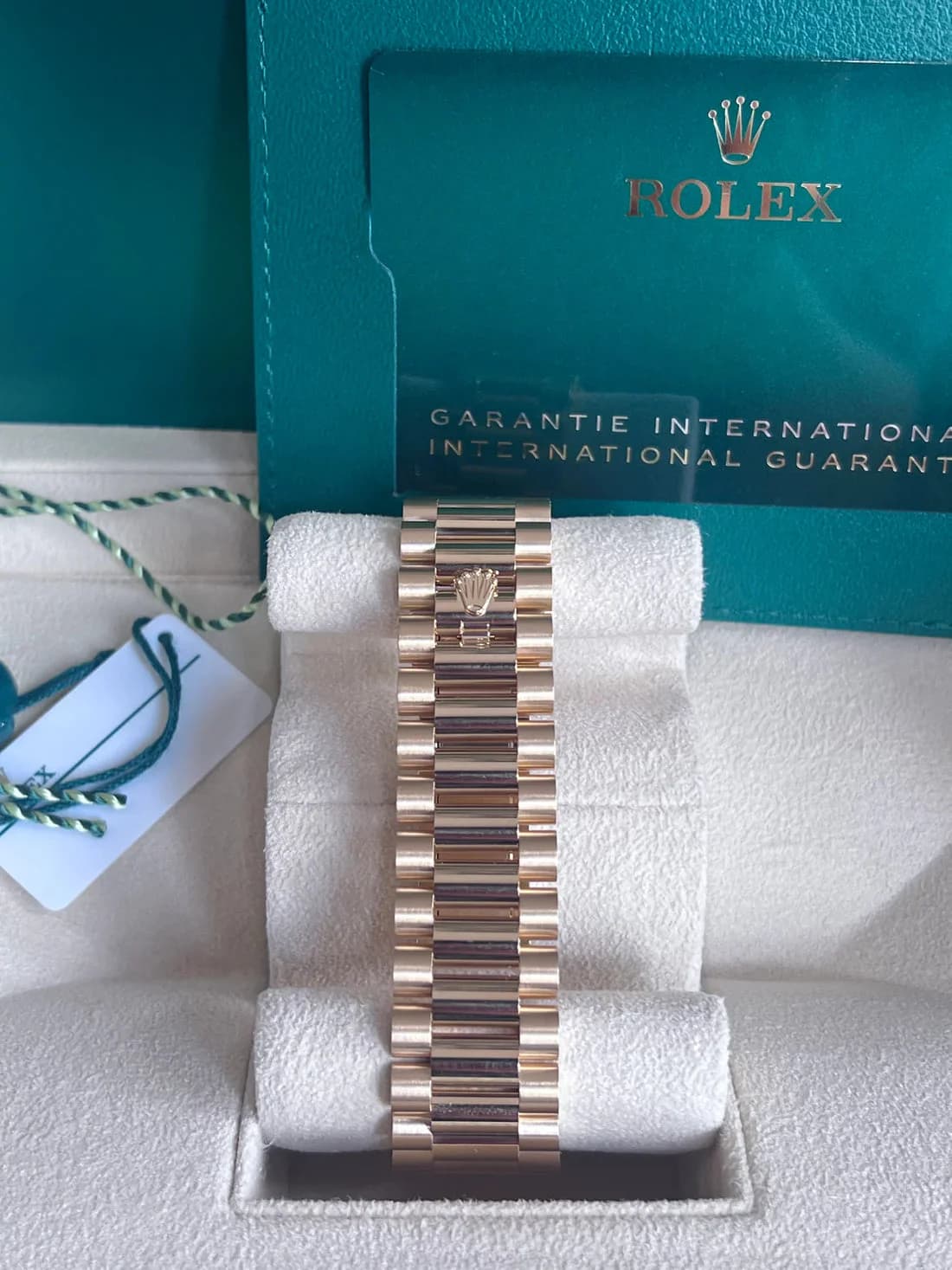 Rolex Day-Date Yellow Gold Green Ombre Roman Numeral Dial - Master Copy