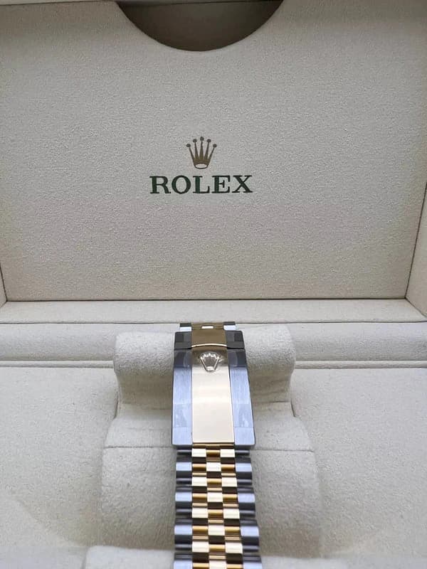 Rolex Datejust 41 Yellow Gold Two tone Black Dial - Master Copy