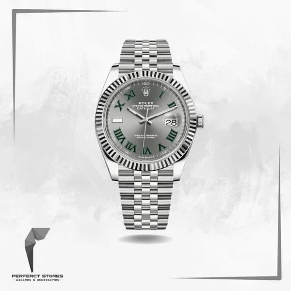 Rolex Date Just Wimbledon Dial Jubilee Bracelet - Master Copy