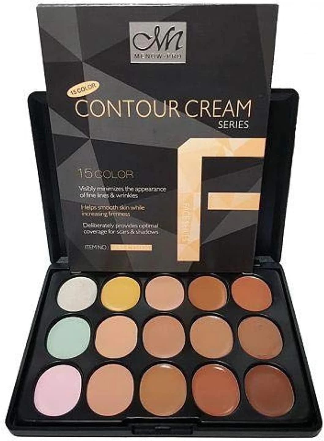 M.N 15 Color Contour Cream Makeup Kit Multicolour