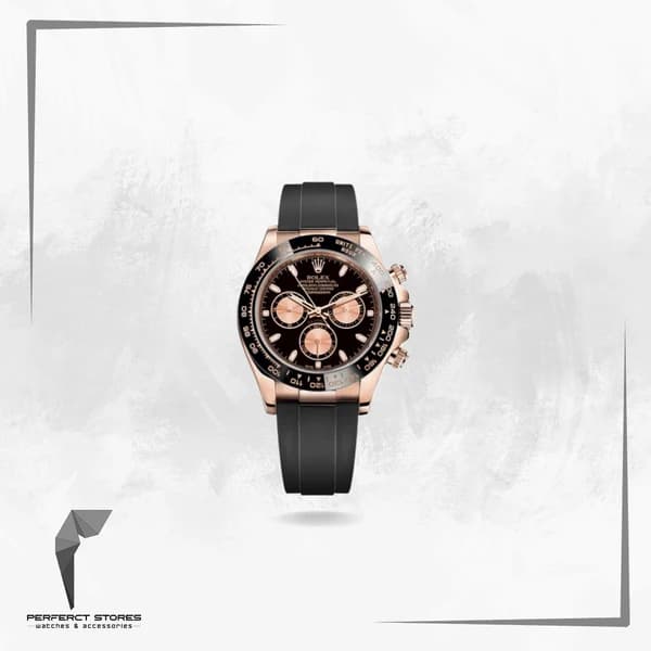 Rolex Daytona Rose Gold Black Dial - Master Copy
