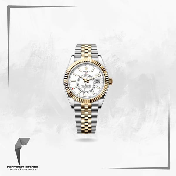 Rolex Sky-Dweller White Dial Two-Tone - Master Copy