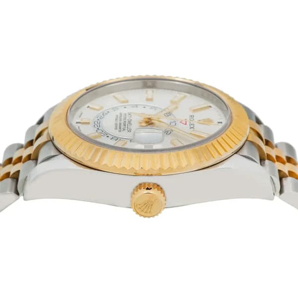 Rolex Sky-Dweller White Dial Two-Tone - Master Copy