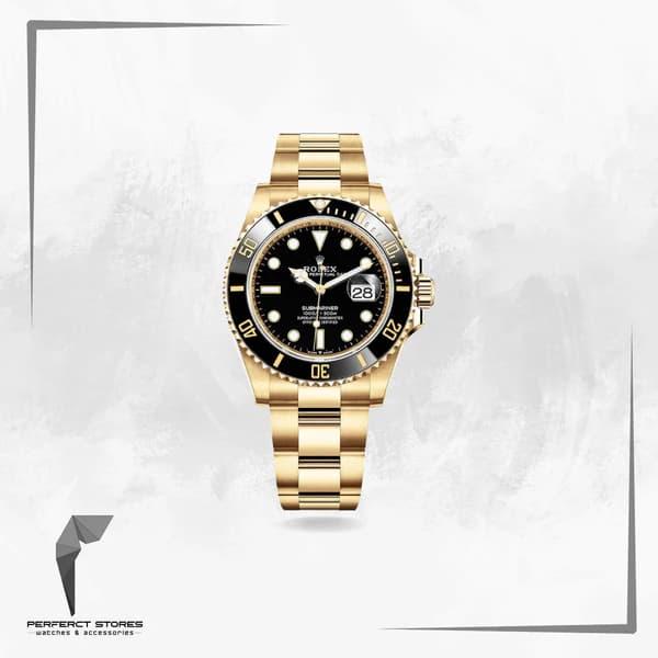 Rolex Submariner yellow gold with a black dial