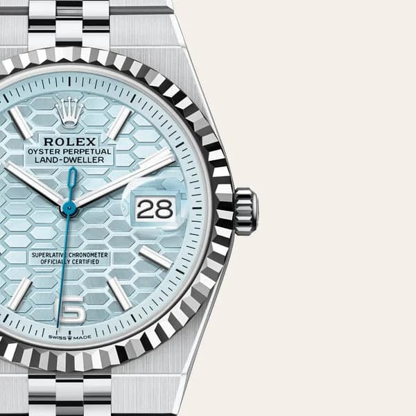 Rolex Land-Dweller Ice Blue Dial - Master Copy