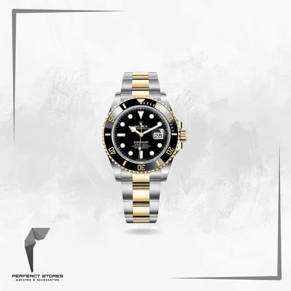 Rolex Submariner Date 41mm Two Tone Black Dial.
