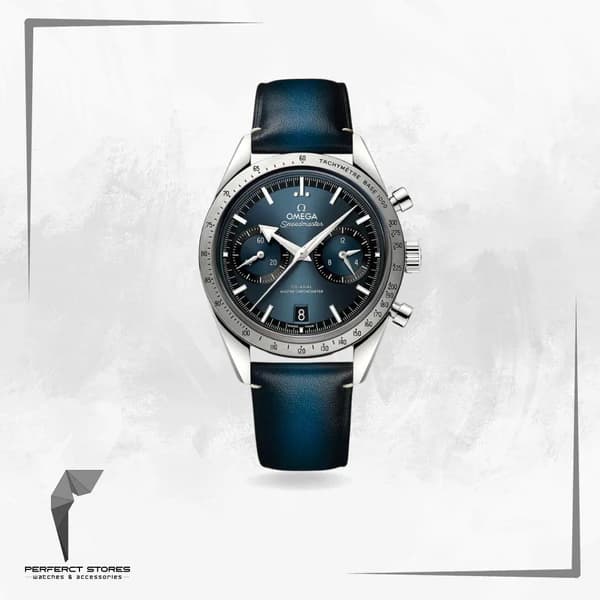 Omega Speedmaster ’57 Blue Dial Leather - Master Copy