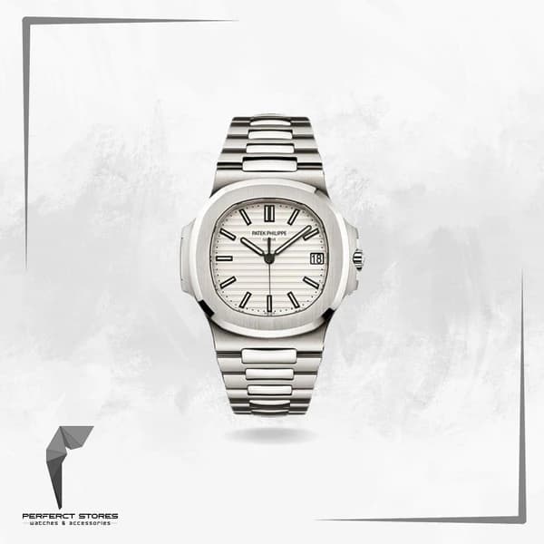 patek philippe nautilus white dial - Master Copy
