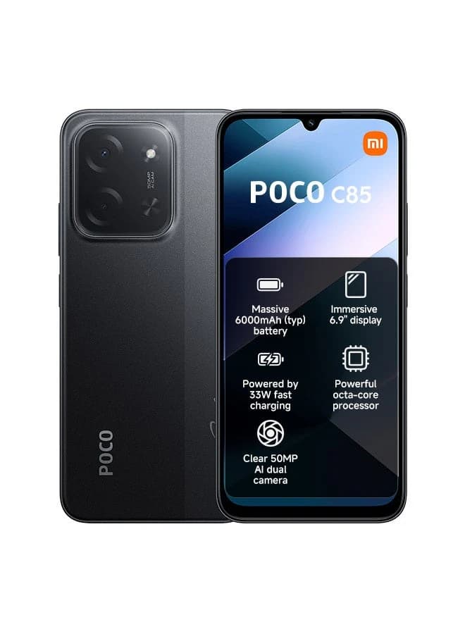 POCO C85 Dual SIM Black 8GB+256GB Global Version