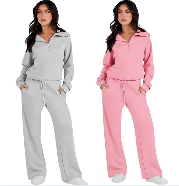 Women's Two-Piece Pink Pajama Set – Size L