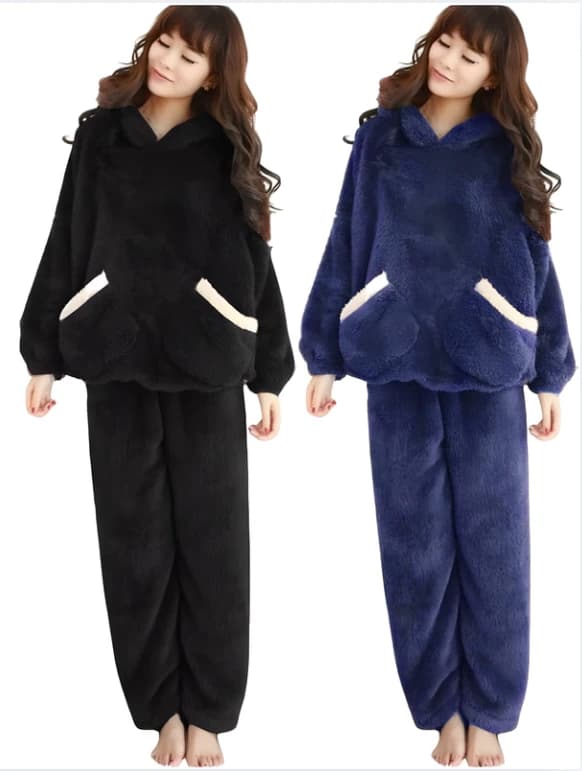 Women’s Winter Fleece Pajama Set – Warm Two Pieces