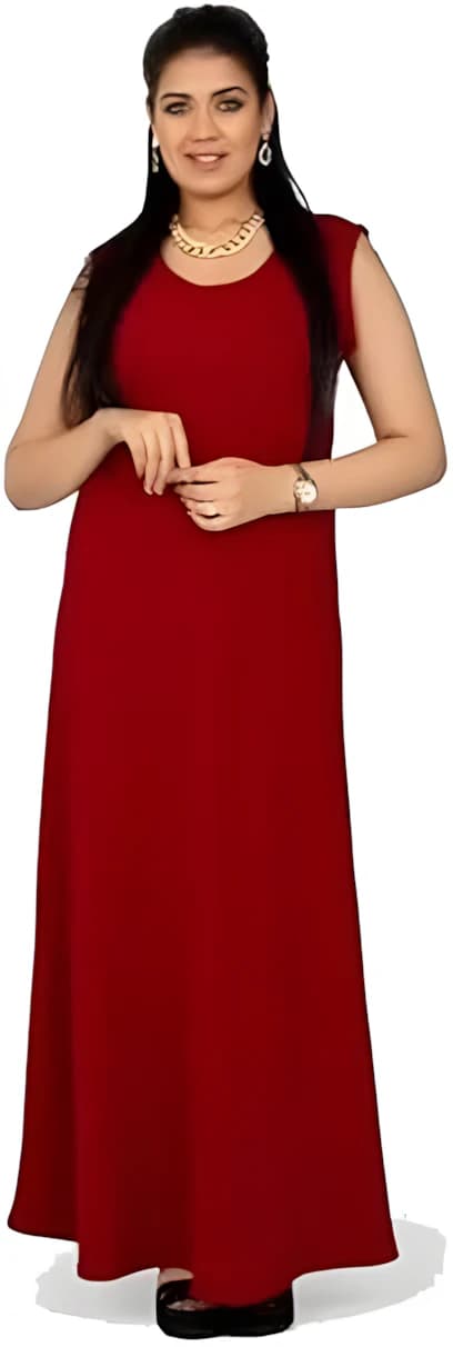 Sleeveless Maxi Dress Wine