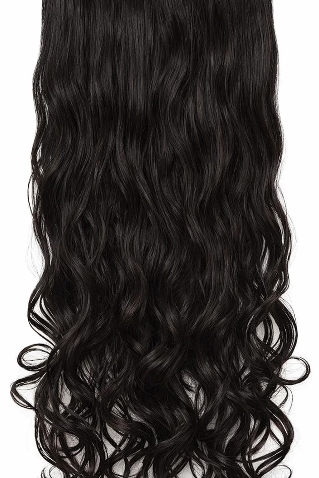 DILLARDS thermal washable curly hair extension - black