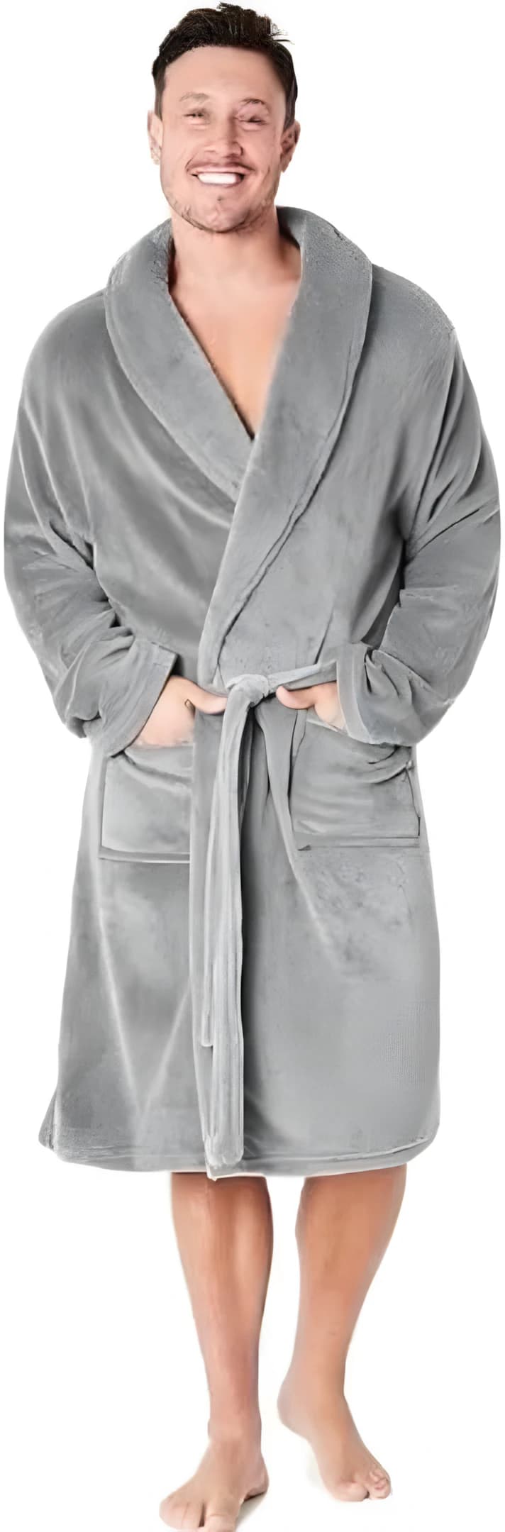 Men’s Polar Fleece Velvet Robe
