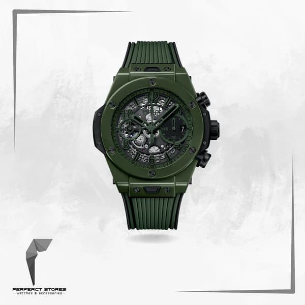 Hublot Watch Big Bang mint green Rubber Strap 44mm - Master Copy