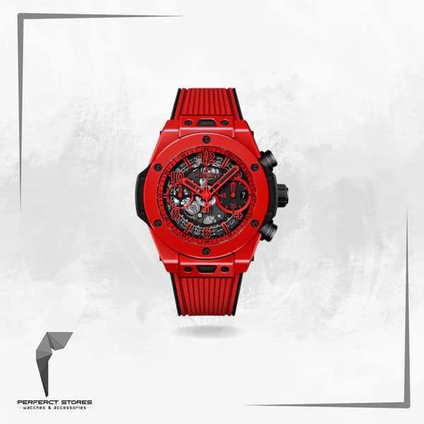 Hublot Watch Big Bang Red Rubber Strap 44mm - Master Copy