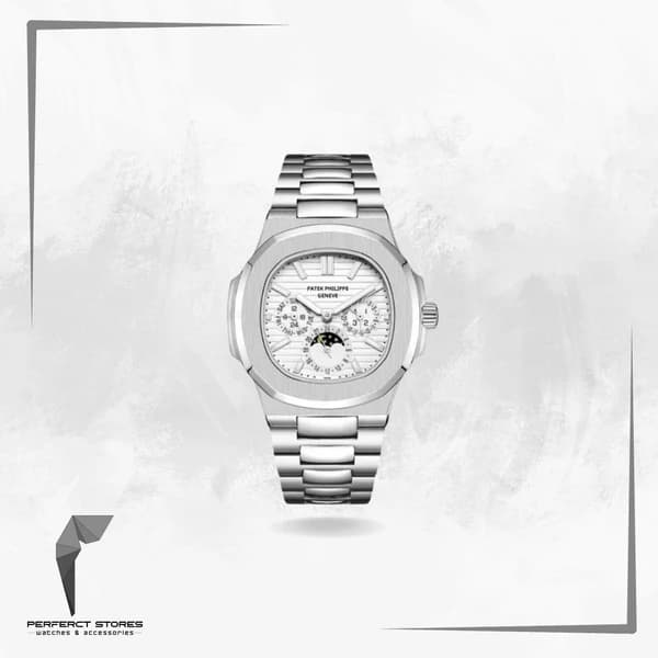 Patek Philippe Nautilus Chronograph White Dial - Master Copy