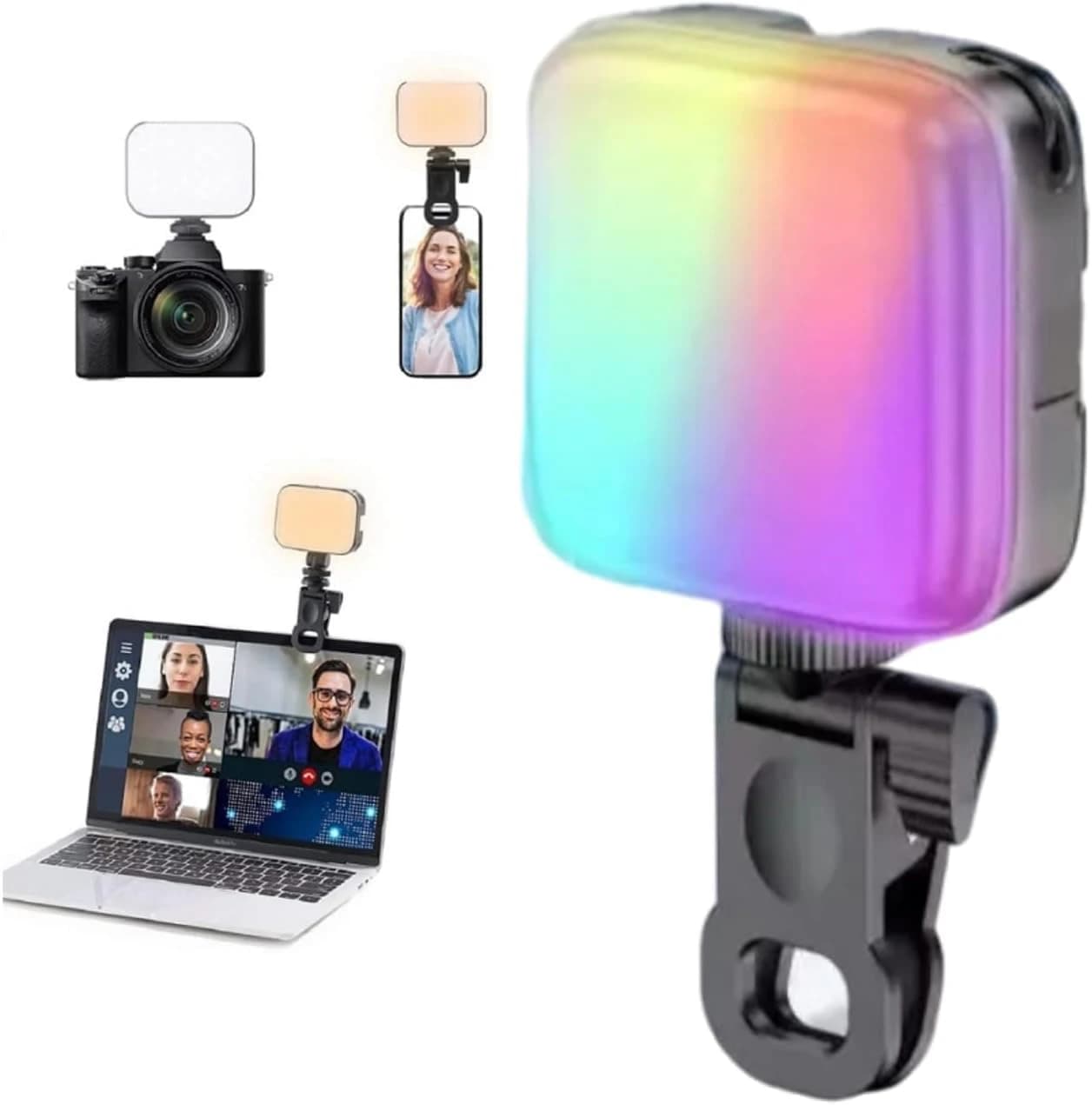 Selfie Clip LED Light U80-PRO for Phone & Laptop with 3 Modes