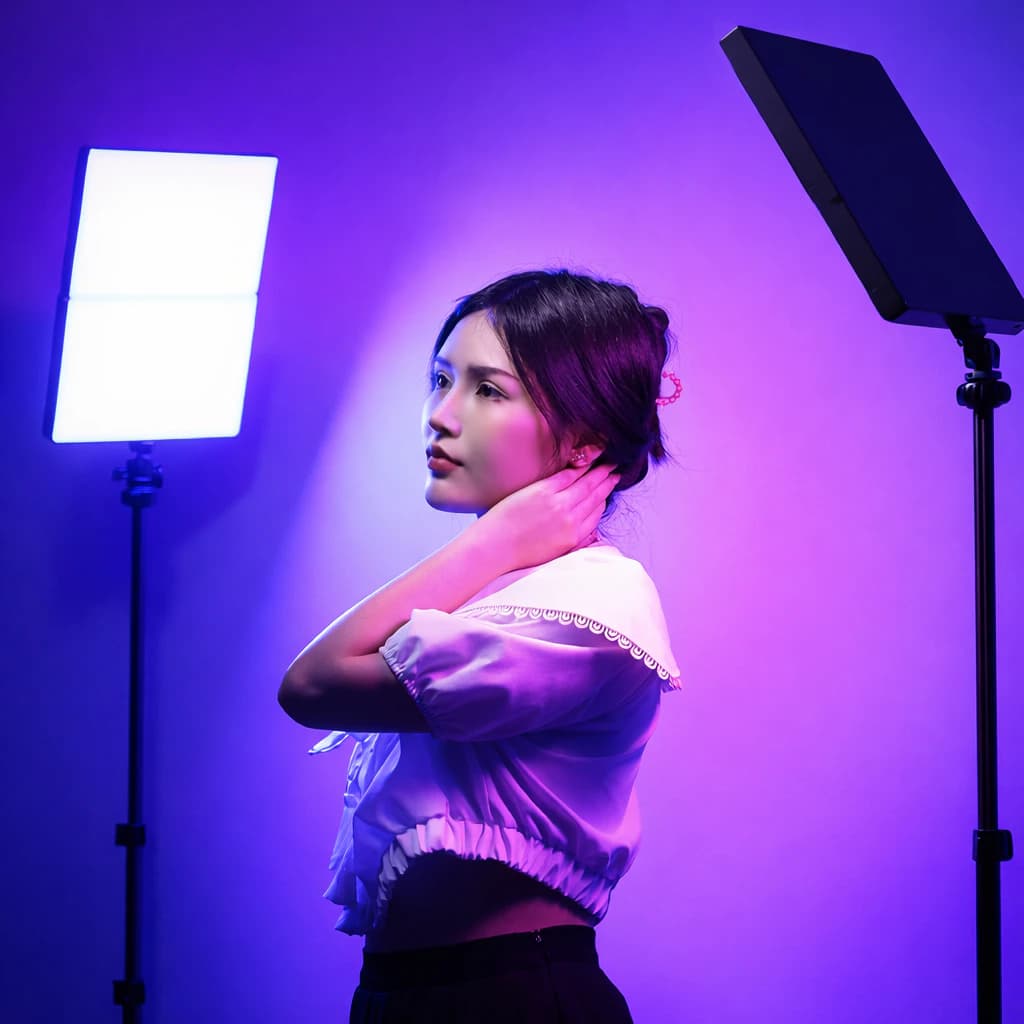 150W RGB LED Photography Light with Remote and 2m Stand