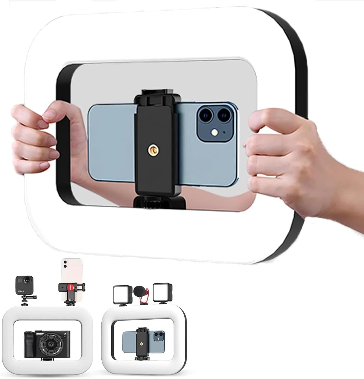 YM200 Handheld USB Ring Selfie Light for Phone and Camera