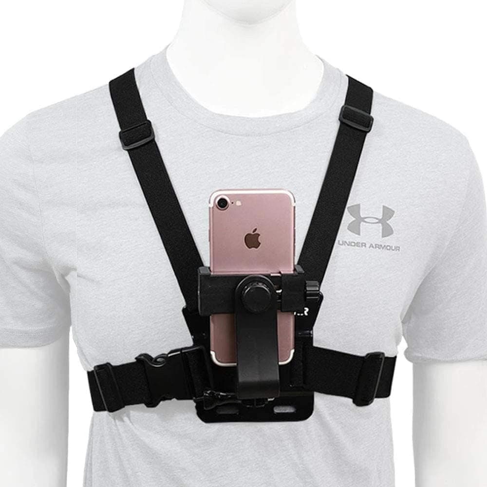SHOPEE Chest Strap Phone Mount for Action Cameras and Smartphones