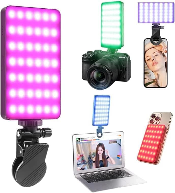 U60 PRO RGB LED Video Light with Clip 2700K-6500K