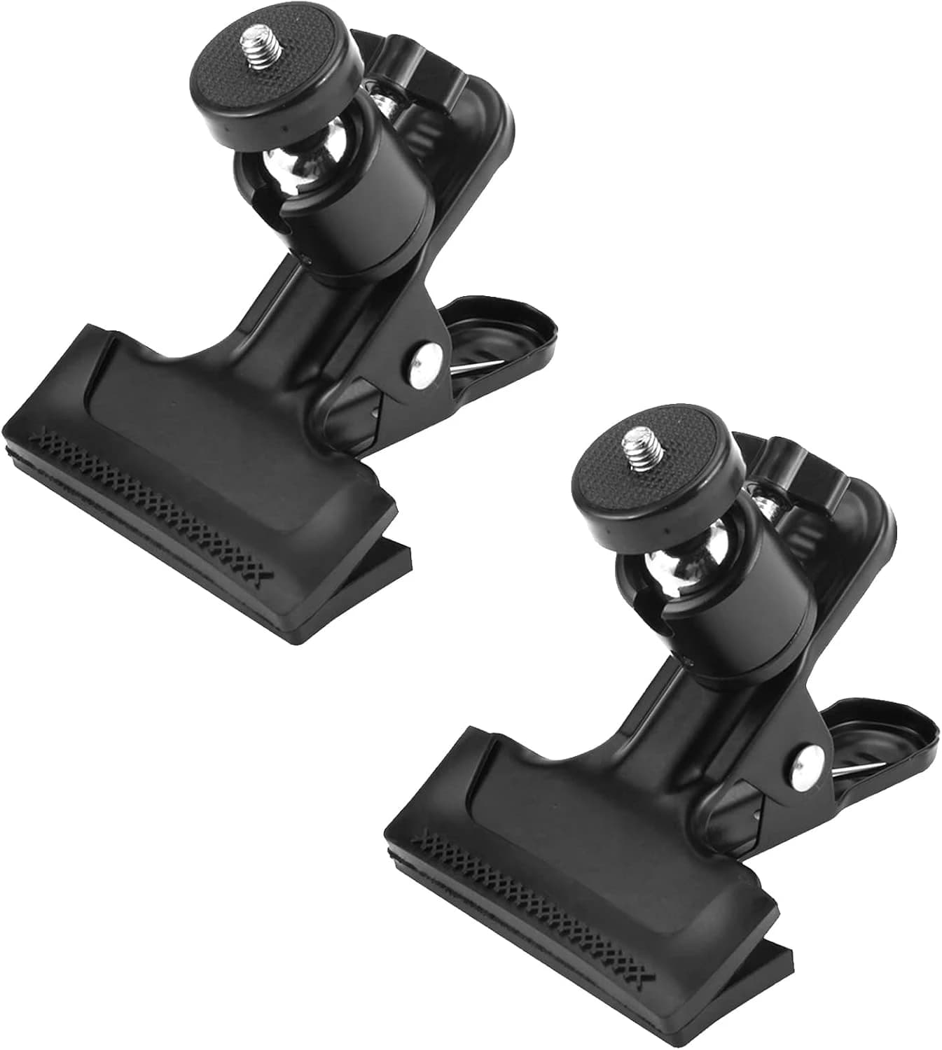 2-Pack Metal Camera and phone Clamp Holder with Ball Head