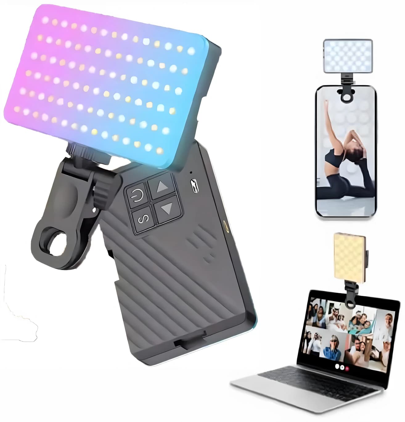 Selfie Light 90 LED with Clip Holder and 2000mAh Battery
