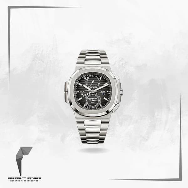 Patek Nautilus Chronograph Black Dial - Master Copy