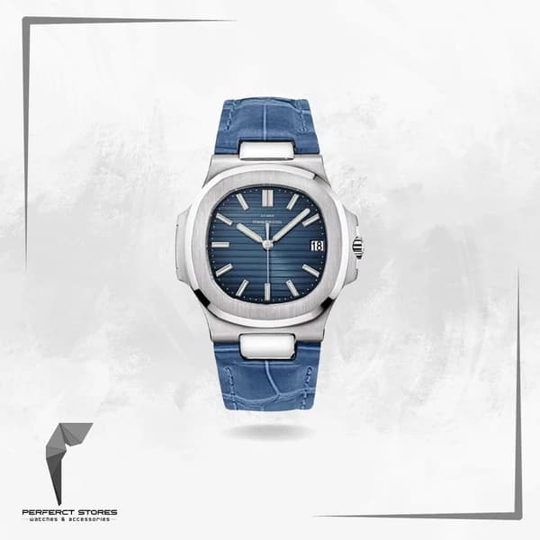 Patek Philippe Nautilus Blue Leather - Master Copy