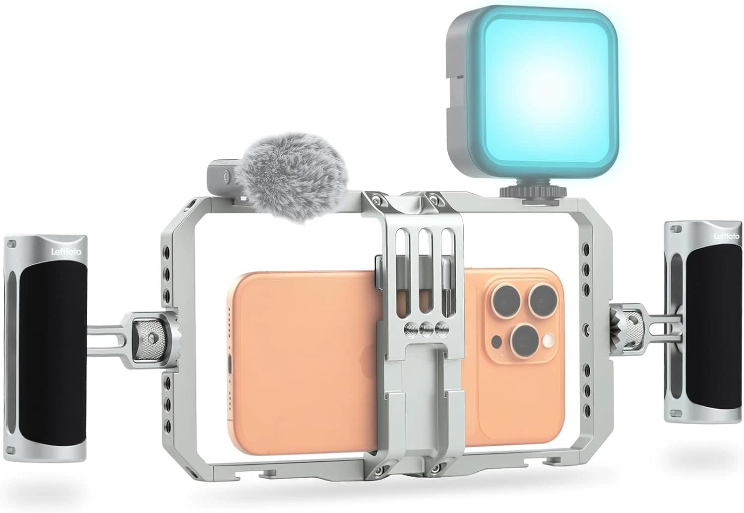 Leftfoto Universal Aluminum Smartphone Video Rig with Dual Handles
