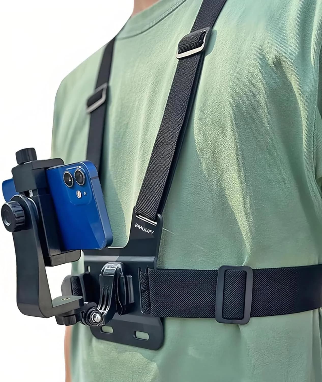Mobile Phone Chest Mount Harness for POV Video Recording
