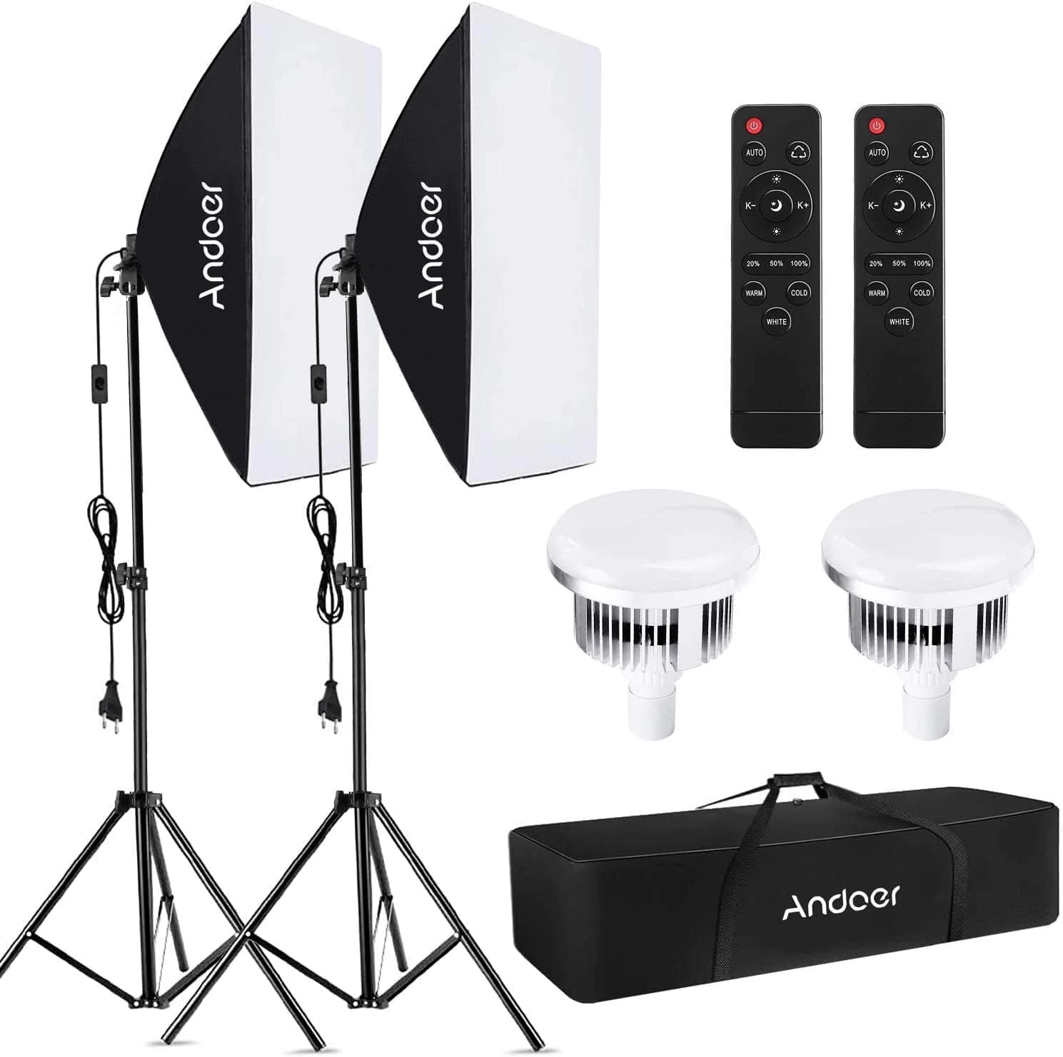 Andoer Studio Photography Softbox Lighting Set (Type 2)