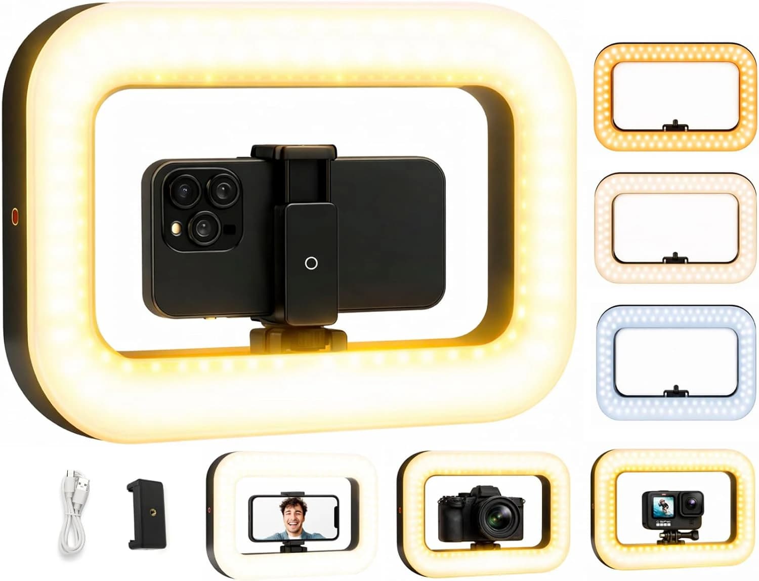 ZanaTech Smartphone Video Rig with LED Ring Light