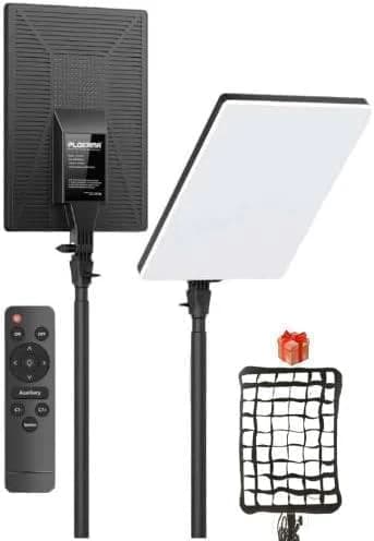 طقم إضاءة PLOKAMA Live-P19 LED مزدوج للتصوير وصناعة المحتوى