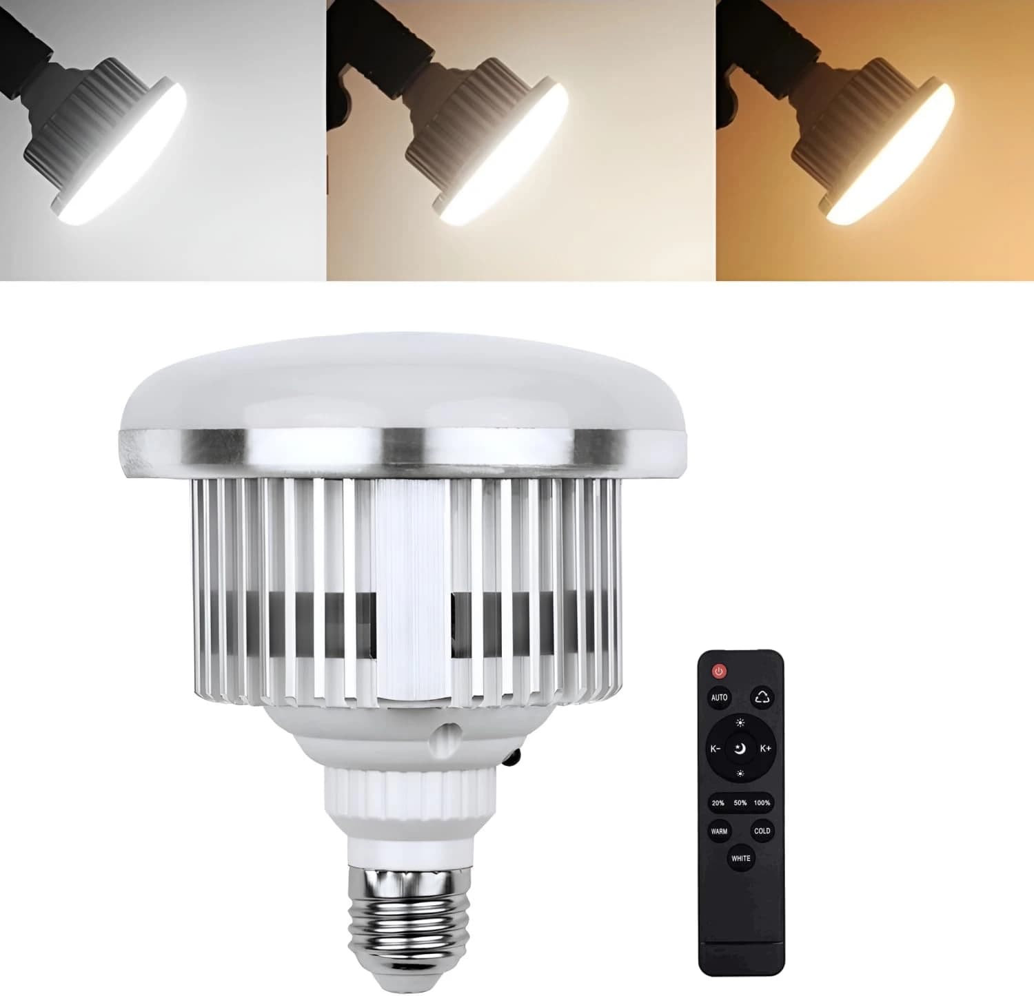 لمبة LED للتصوير 85 واط قابلة للتعتيم E27 ‏3000–6500 كلفن