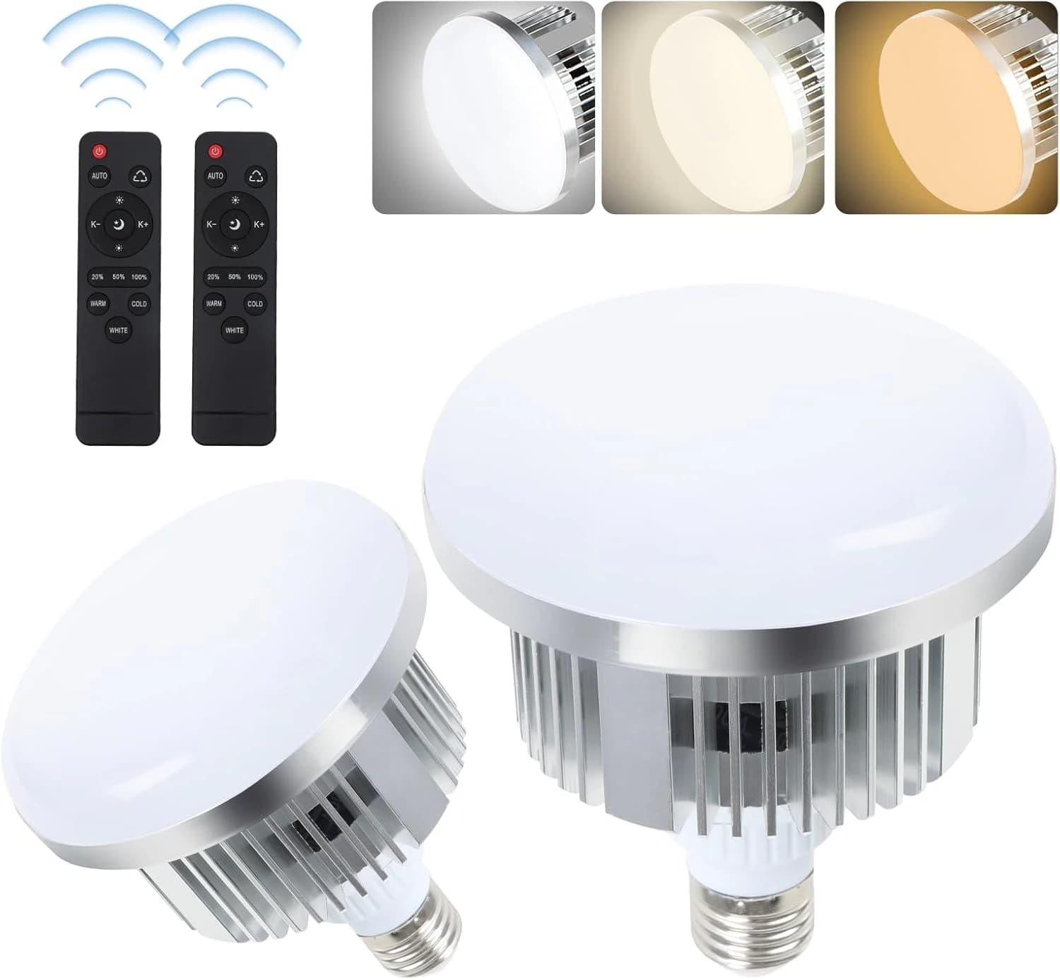 طقم لمبتي LED للتصوير FGen بقدرة 2×135 واط مع ريموت كنترول